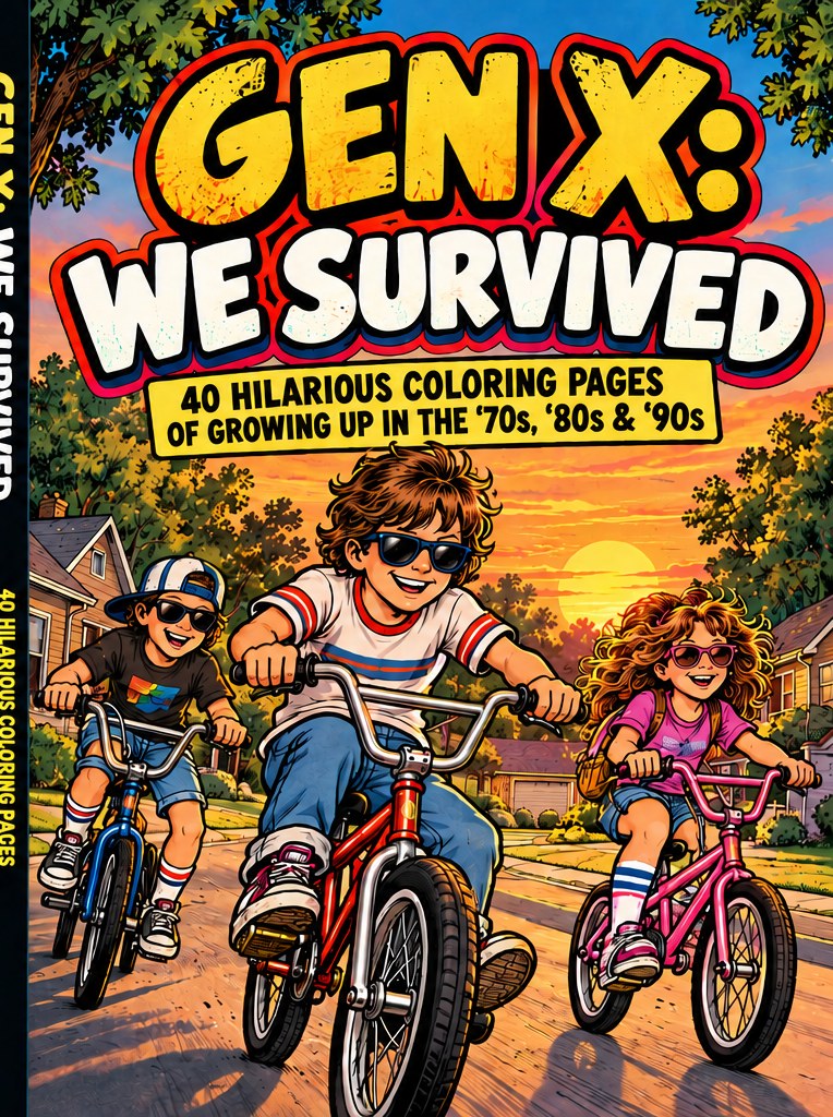 Gen X We Survived nostalgia book cover